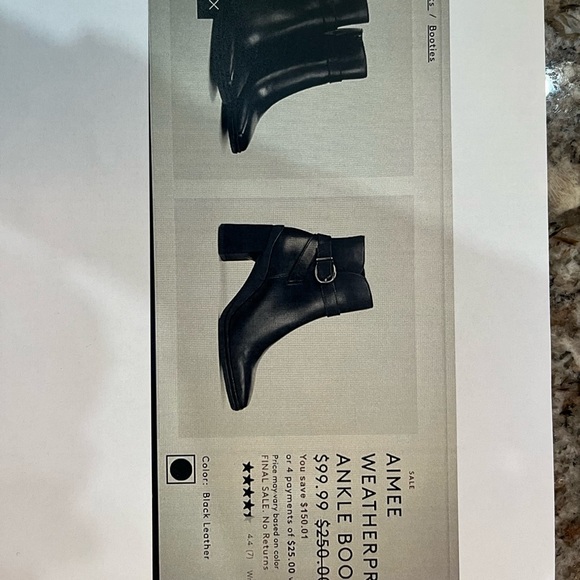 Brand new Naturalizer ankle boots. WEATHERPROOF - Picture 4 of 5